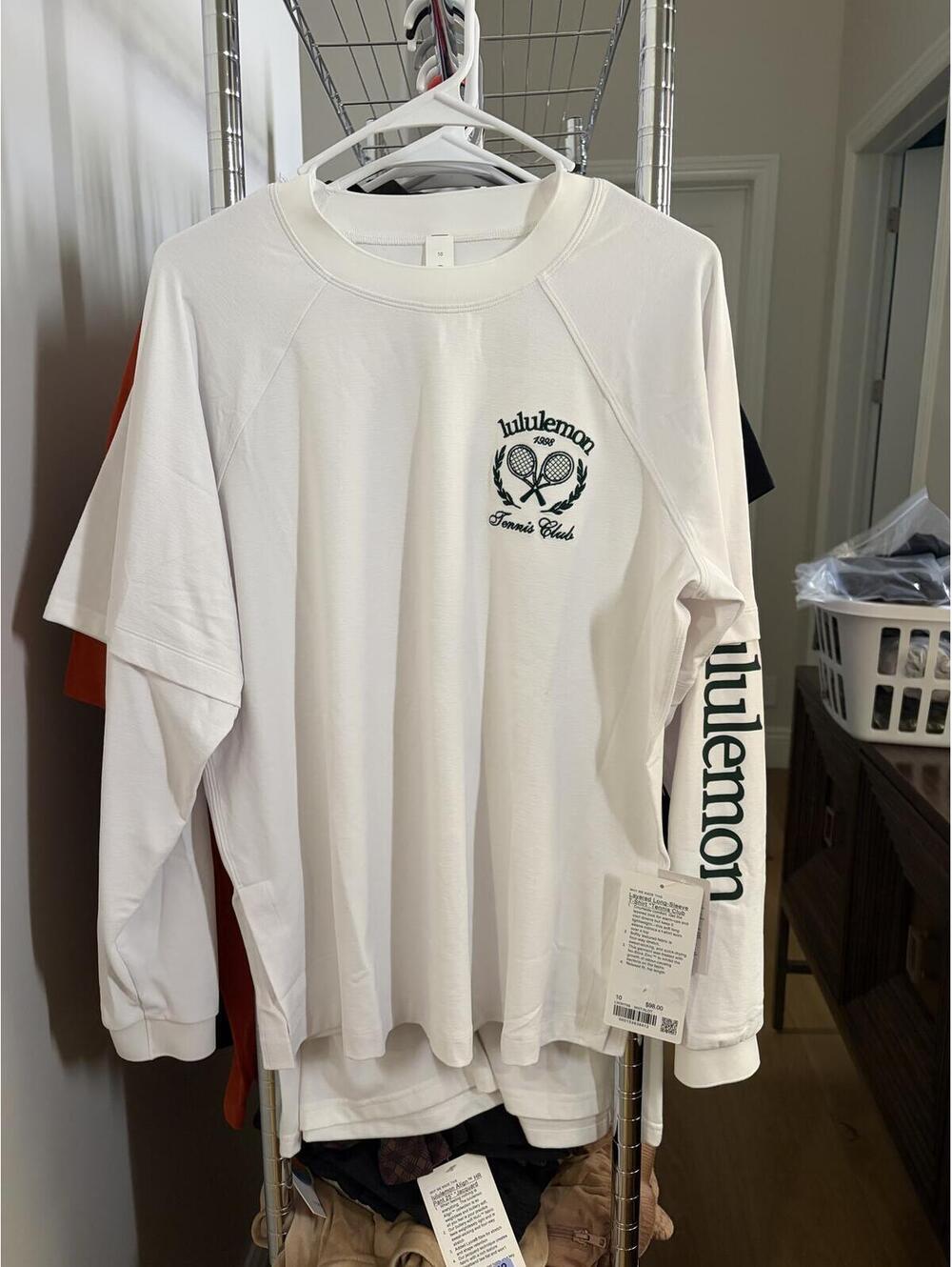 NWT Lululemon Layered Long-Sleeve T-Shirt *Tennis Club size 10